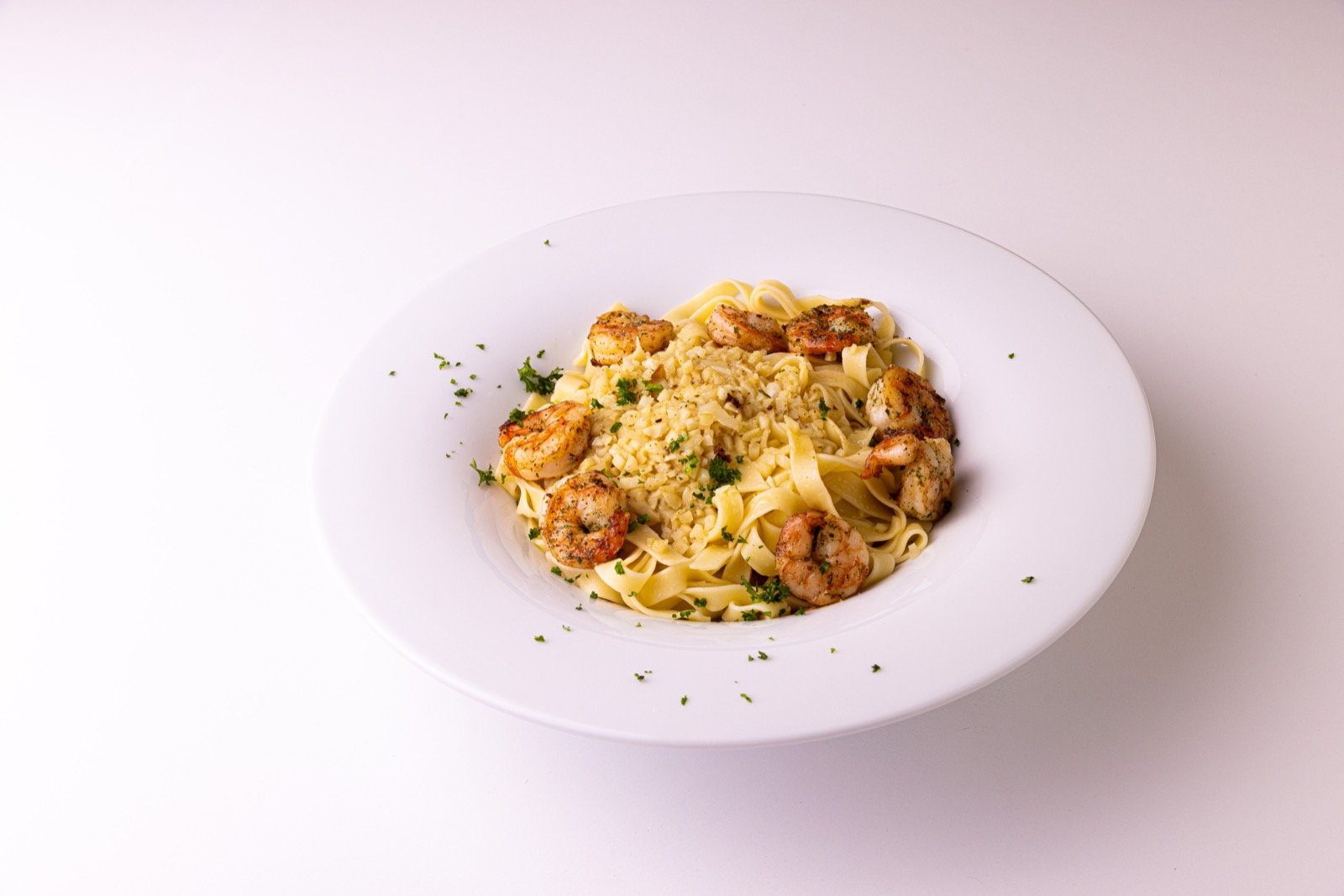 Pasta met garnalen